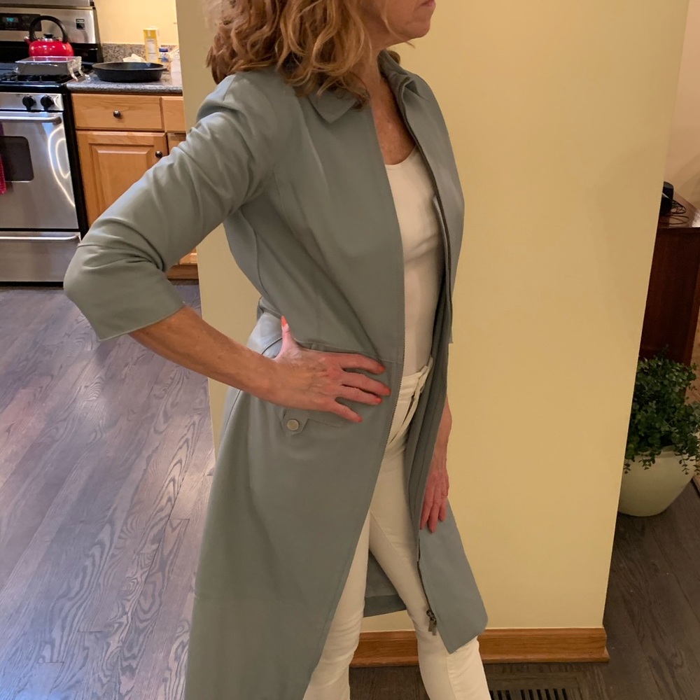 NWT, WORTH incredible leather coat